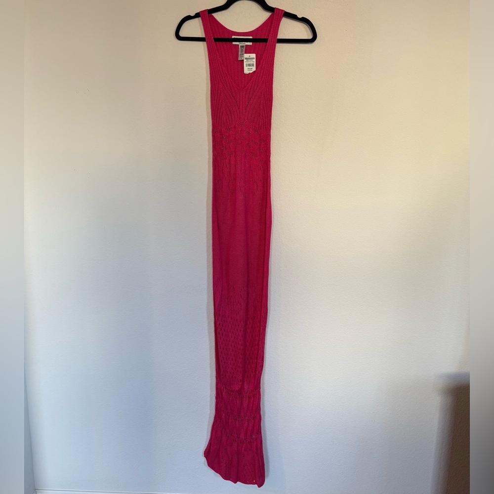 Beach Riot Tracy Maxi Dress Cover Up Fandango Pink NWT - Picture 3 of 10